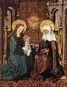 Master of the Housebook Virgin and Child with St Anne oil painting reproduction